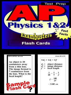 cover image of AP Physics Test B/C&#8212;AP Science Flashcards&#8212;AP Prep Exam Workbook